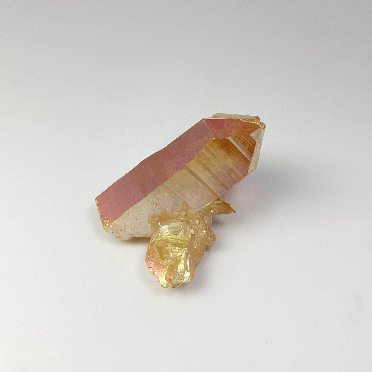 Sunset Aura Quartz Cluster-Rocks and Gems Canada