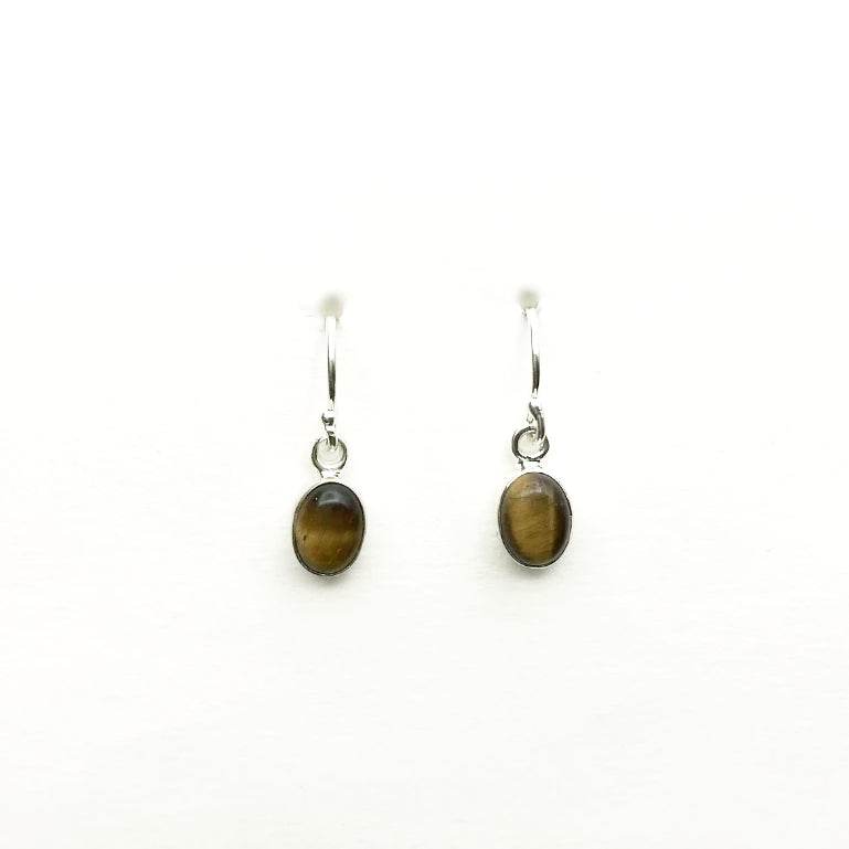Tiger Eye Dangle Earrings-Rocks and Gems Canada