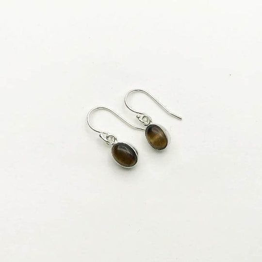 Tiger Eye Dangle Earrings-Rocks and Gems Canada