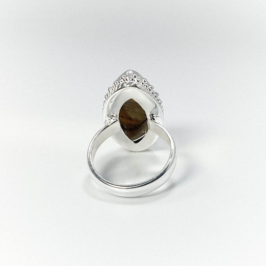 Tiger Eye Marquise Cut Ring-Rocks and Gems Canada