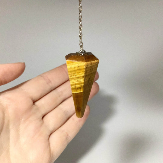 Tiger Eye Pendulum-Rocks and Gems Canada