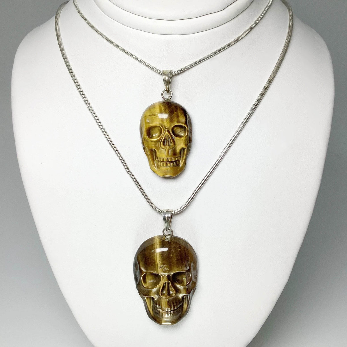 Tiger Eye Skull Pendant-Rocks and Gems Canada