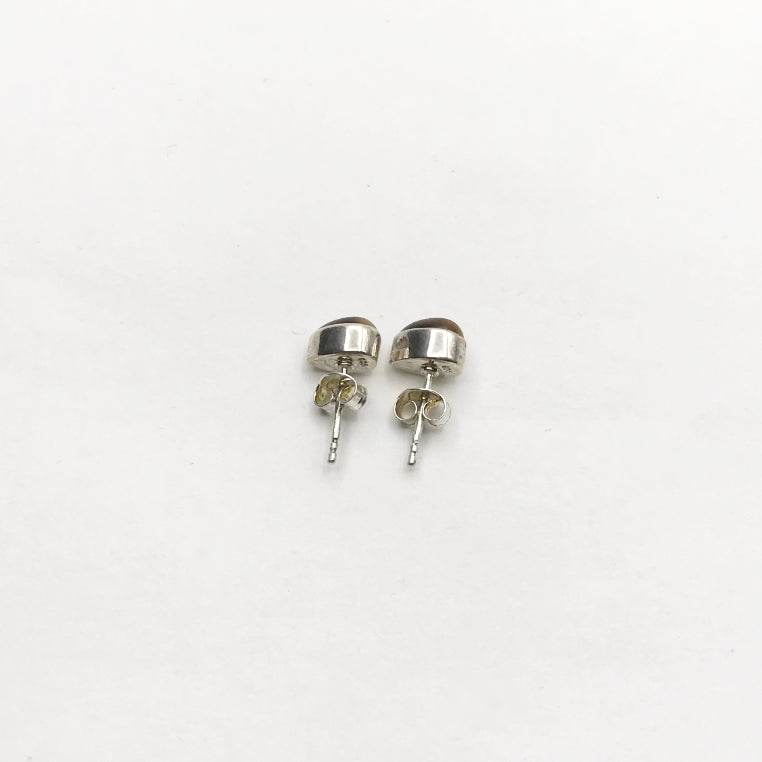 Tiger Eye Stud Earrings-Rocks and Gems Canada