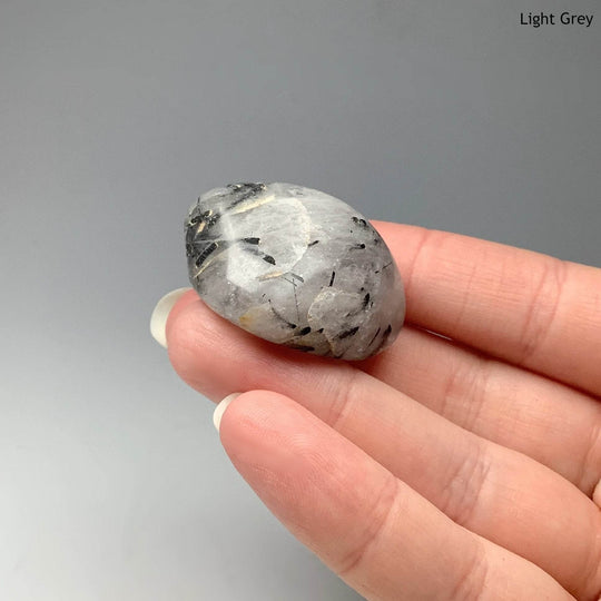 Tourmalated Quartz Tumble-Rocks and Gems Canada