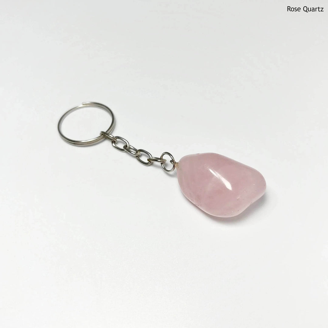 Tumbled Stone Keychain-Rocks and Gems Canada