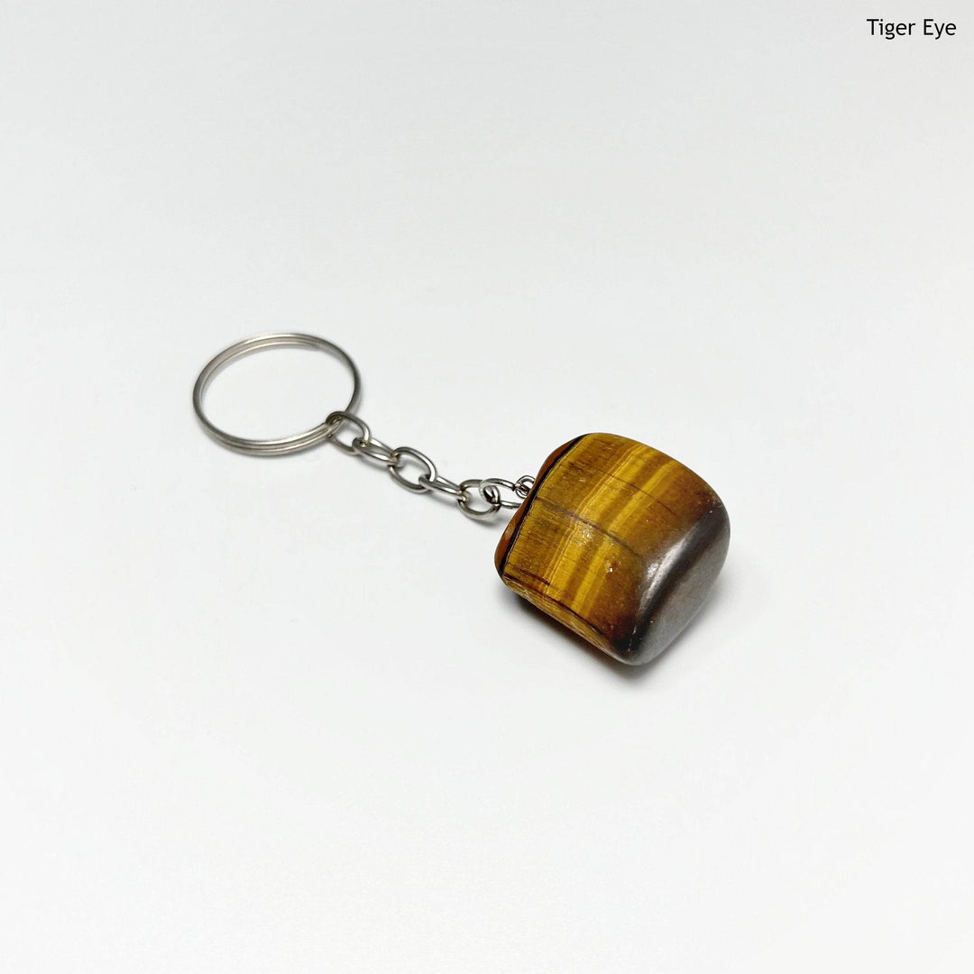 Tumbled Stone Keychain-Rocks and Gems Canada