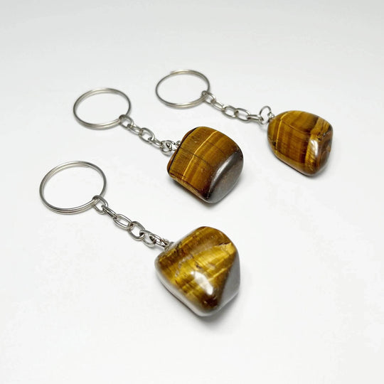 Tumbled Stone Keychain-Rocks and Gems Canada