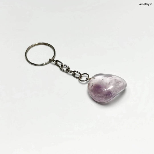 Tumbled Stone Keychain-Rocks and Gems Canada
