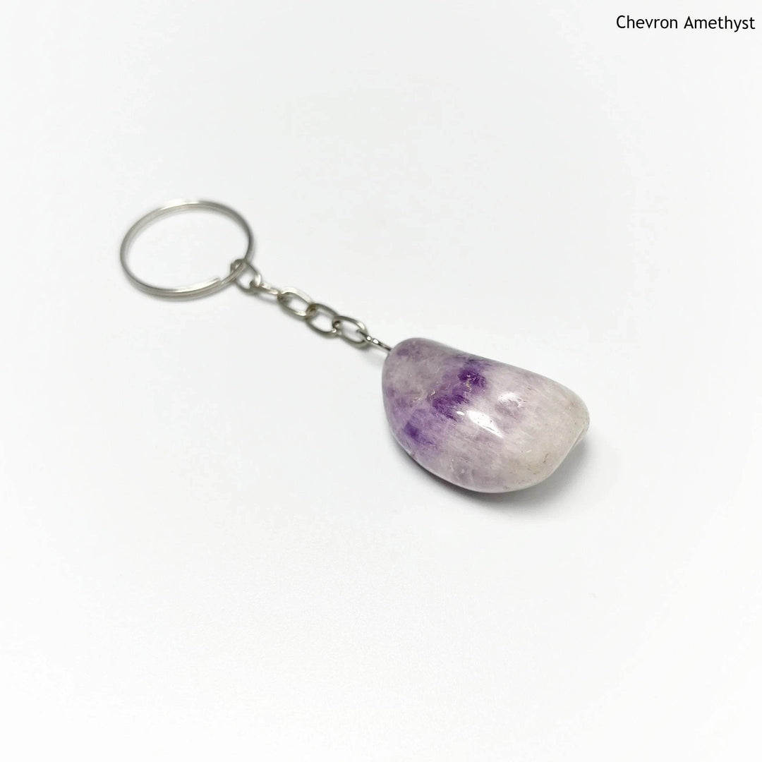 Tumbled Stone Keychain-Rocks and Gems Canada
