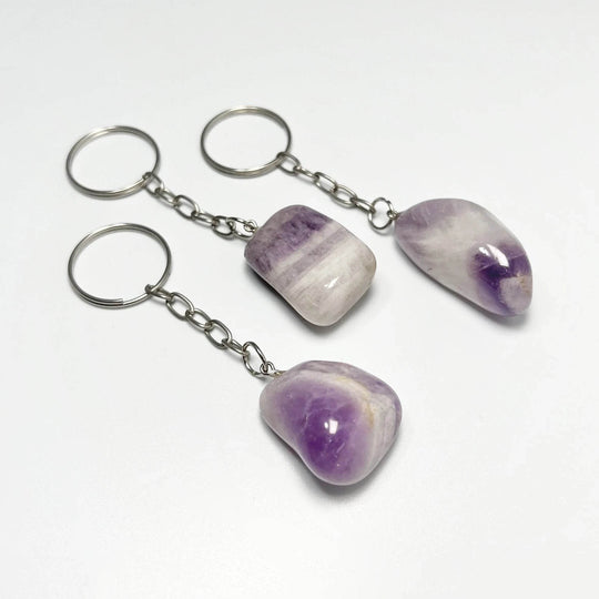 Tumbled Stone Keychain-Rocks and Gems Canada