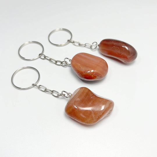 Tumbled Stone Keychain-Rocks and Gems Canada