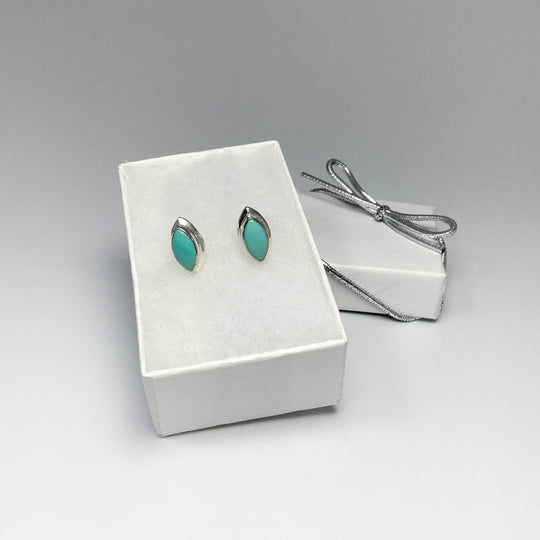 Turquoise Stud Earrings-Rocks and Gems Canada