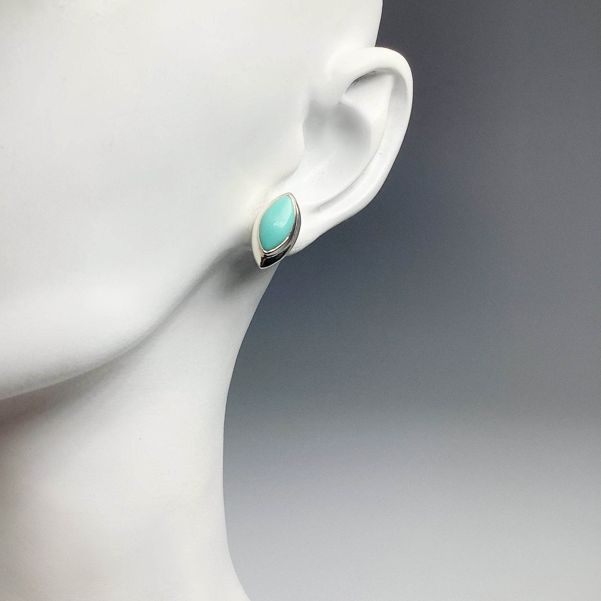 Turquoise Stud Earrings-Rocks and Gems Canada