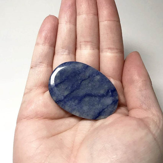 Worry Stone - Blue Aventurine-Rocks and Gems Canada