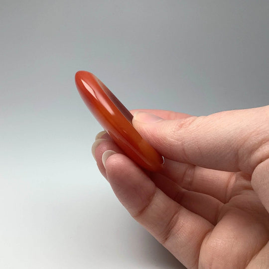 Worry Stone - Carnelian Agate-Rocks and Gems Canada