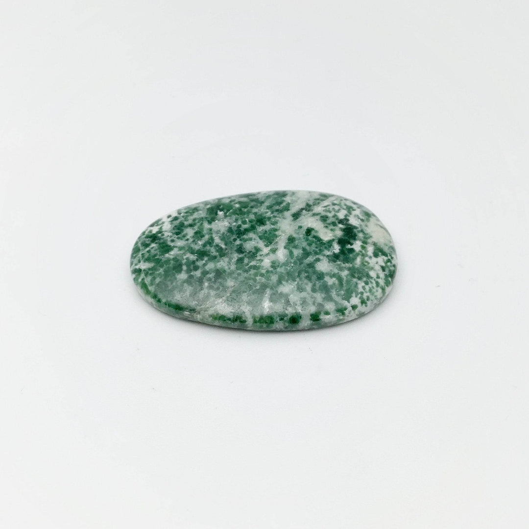 Worry Stone - Green Dot Jade-Rocks and Gems Canada