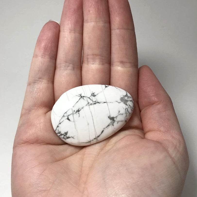 Worry Stone - Howlite-Rocks and Gems Canada