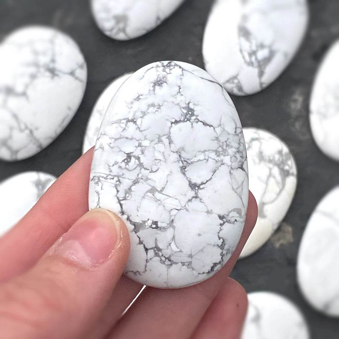 Worry Stone - Howlite-Rocks and Gems Canada