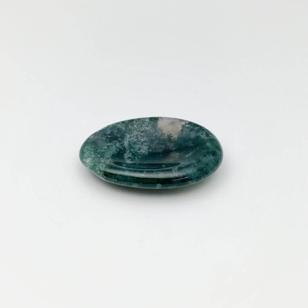 Worry Stone - Moss Agate-Rocks and Gems Canada