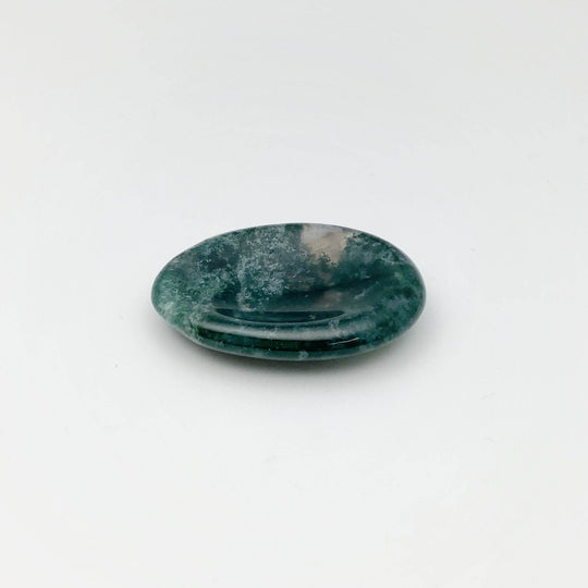 Worry Stone - Moss Agate-Rocks and Gems Canada