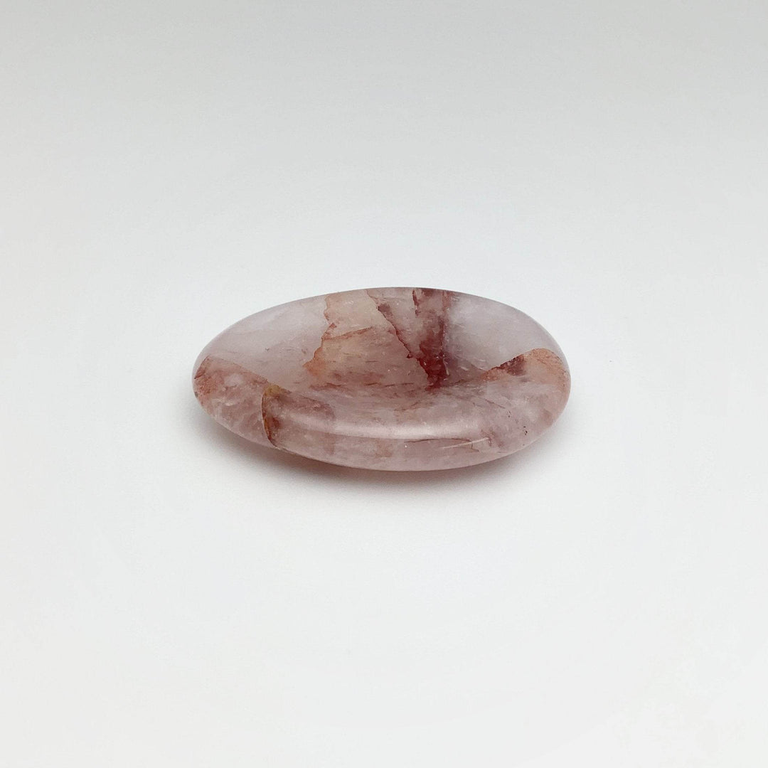 Worry Stone - Pale Hematoid Quartz-Rocks and Gems Canada