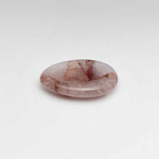 Worry Stone - Pale Hematoid Quartz-Rocks and Gems Canada