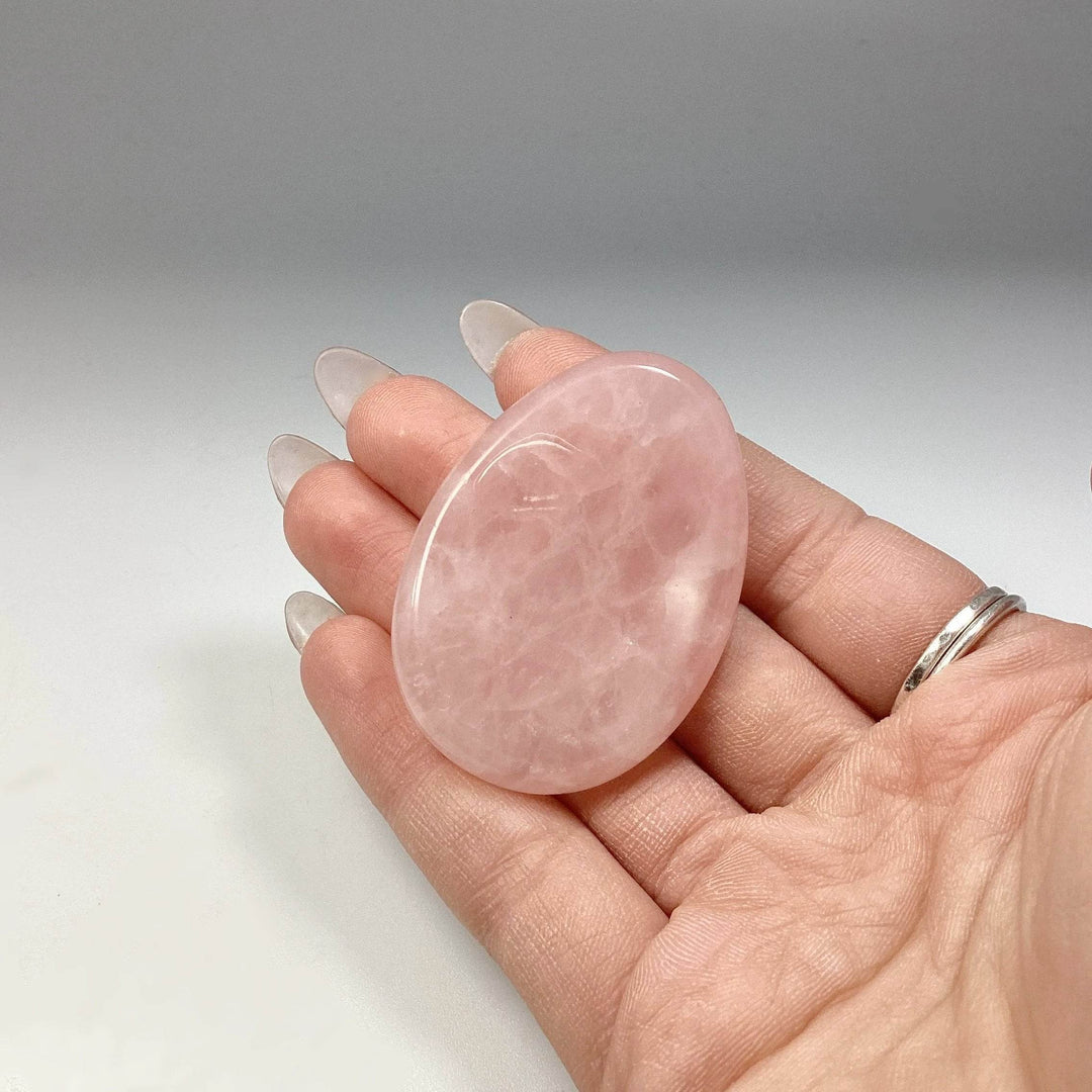 Worry Stone - Rose Quartz-Rocks and Gems Canada