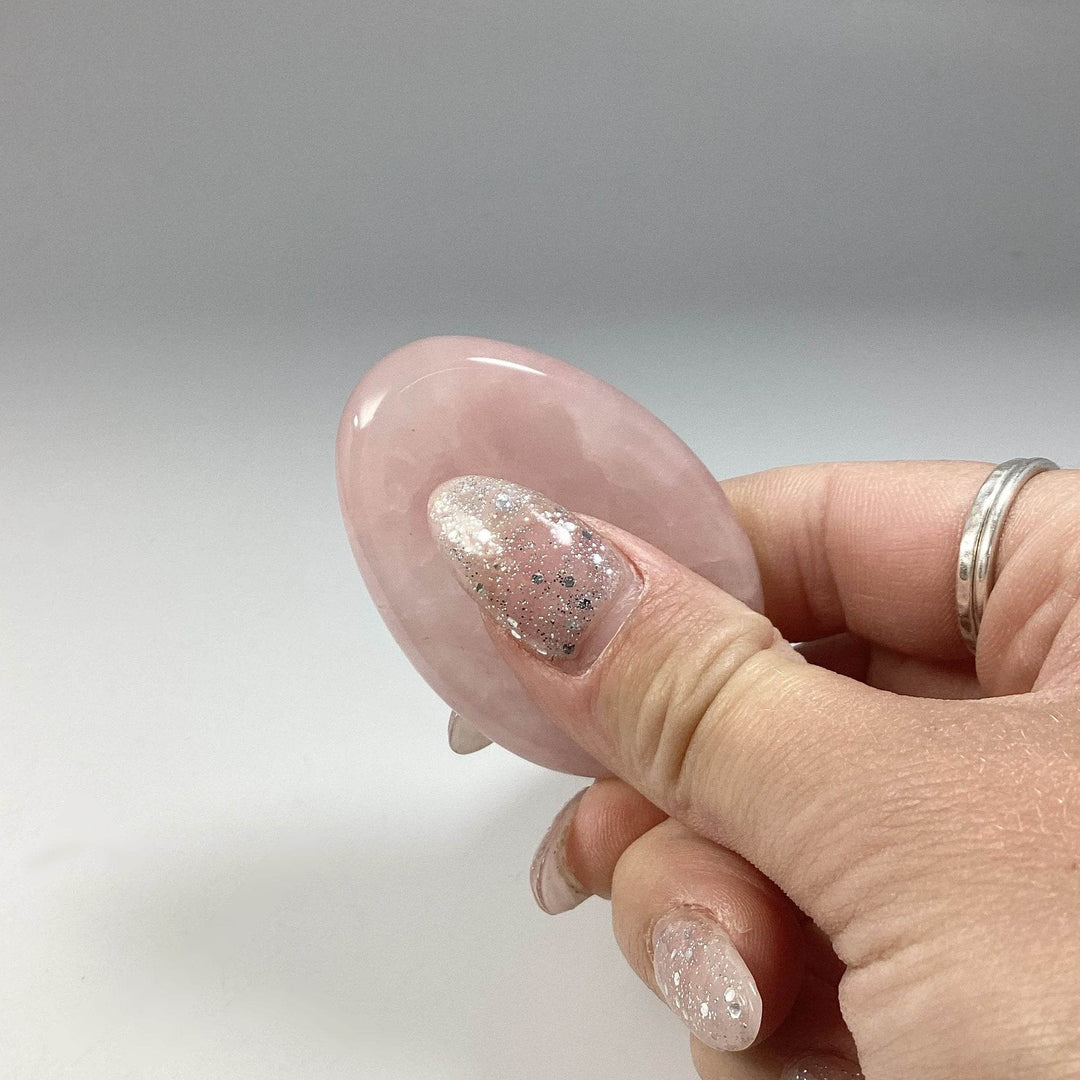 Worry Stone - Rose Quartz-Rocks and Gems Canada