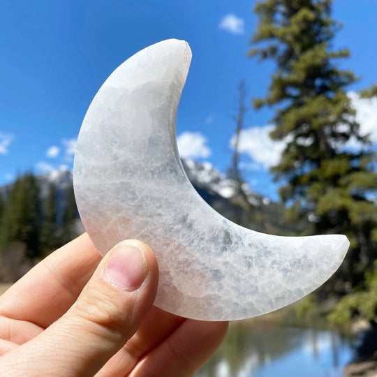 Selenite Half-Moon - Rocks and Gems Canada