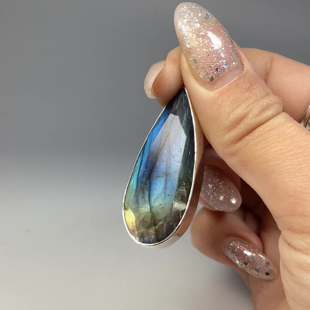 Faceted Labradorite Pendant