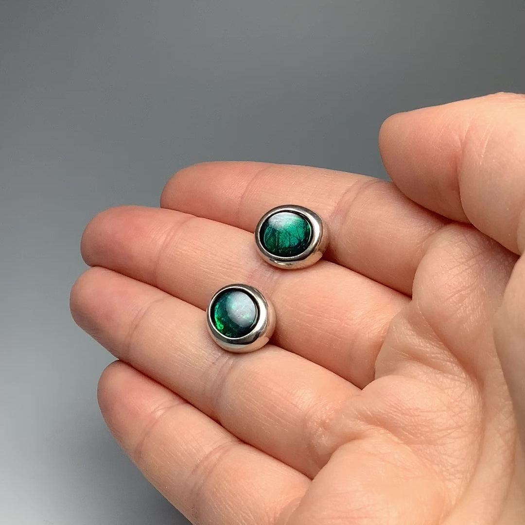 Alberta Ammolite Stud Earrings