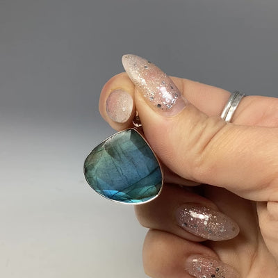 Faceted Labradorite Pendant