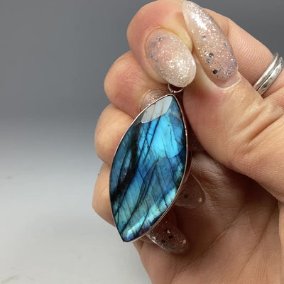 Faceted Labradorite Pendant