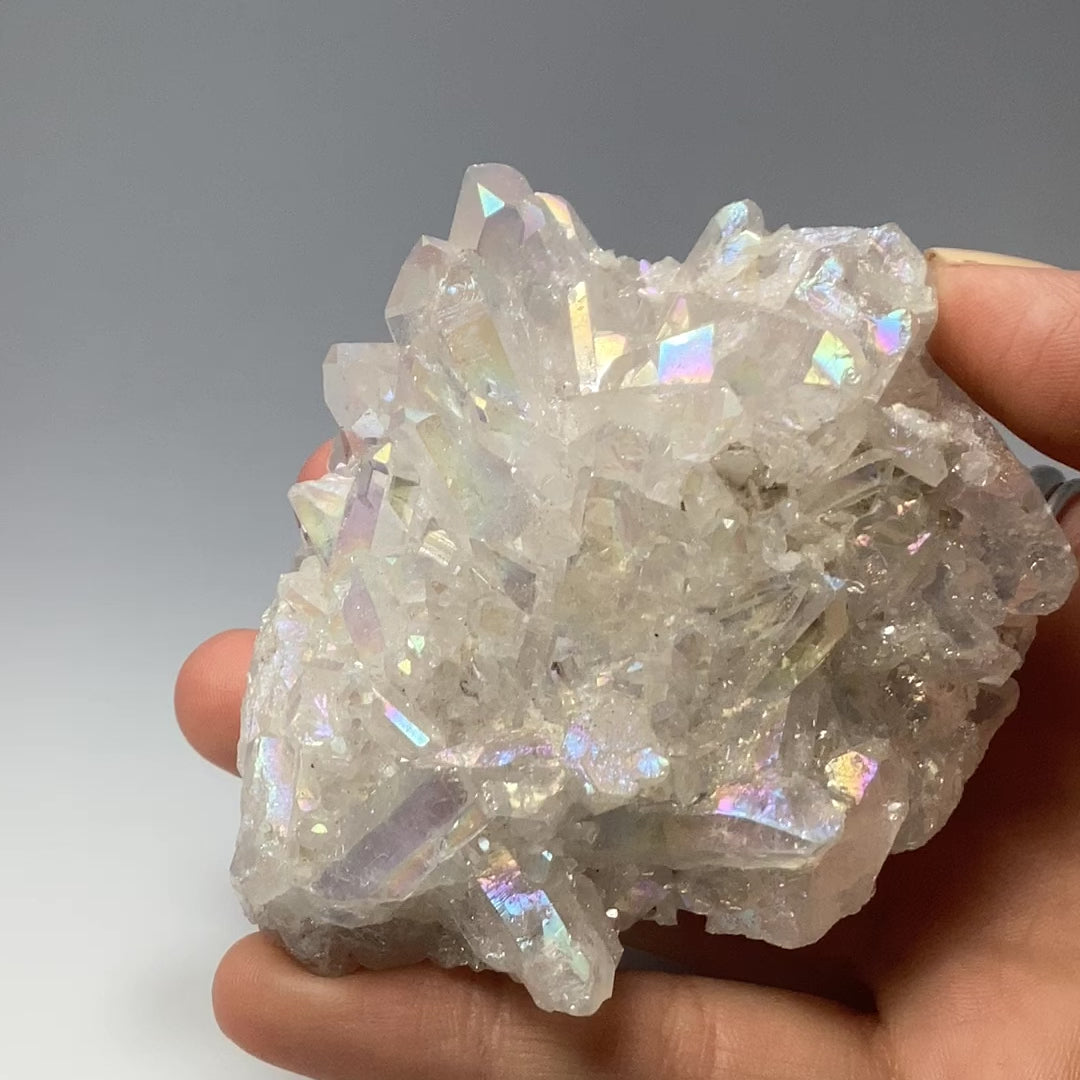 Opalescent Quartz Cluster