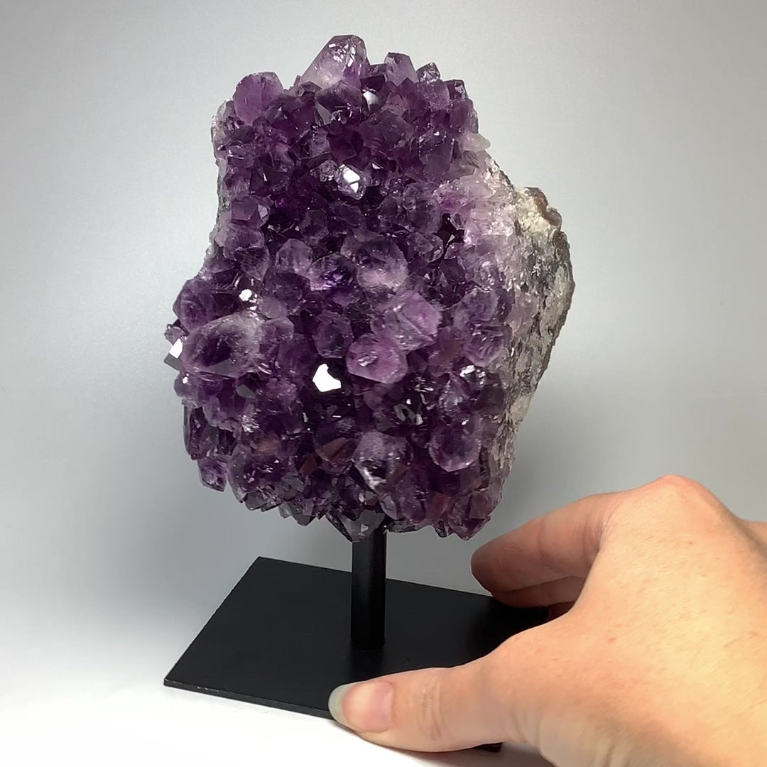 Amethyst Druze Cluster on Stand