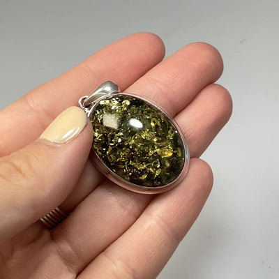 Green Amber Pendant