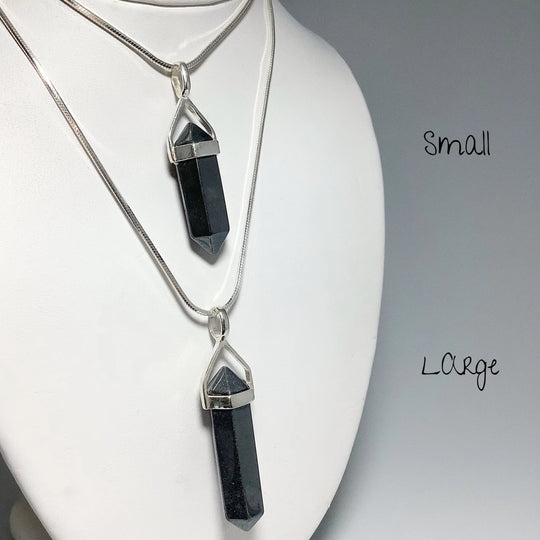 Hematite Double Terminated Point Pendant - Rocks and Gems Canada