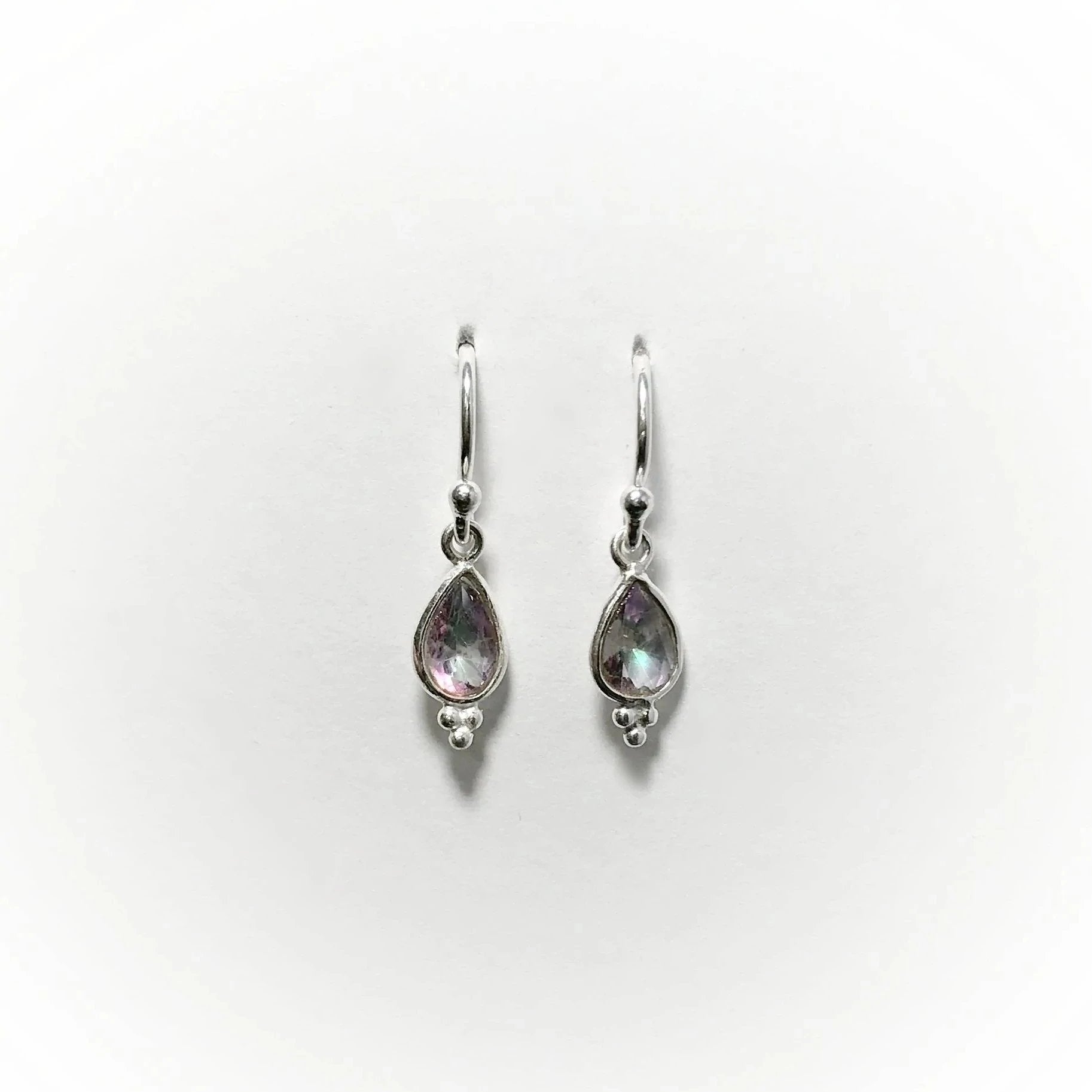 Mystic Topaz Dangle Earrings - Rocks and Gems Canada