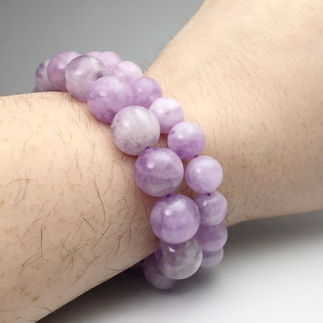 Lavender Amethyst Beaded Bracelet - Rocks and Gems Canada