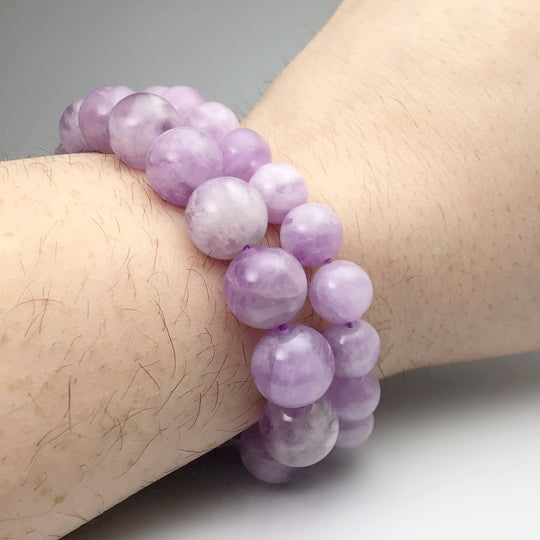 Lavender Amethyst Beaded Bracelet - Rocks and Gems Canada