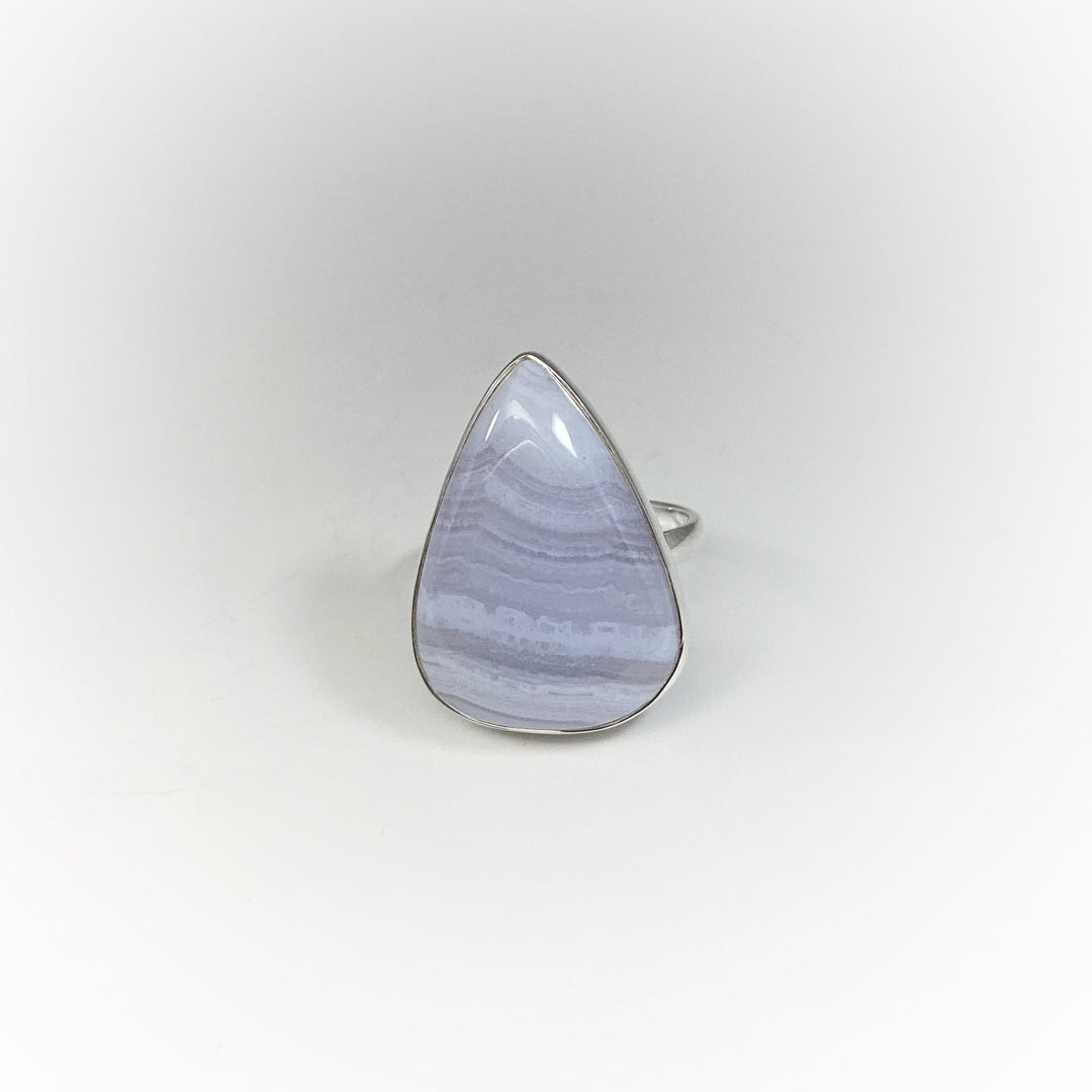 Blue Lace Agate Ring - Rocks and Gems Canada