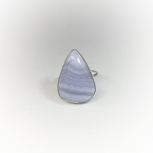 Blue Lace Agate Ring - Rocks and Gems Canada