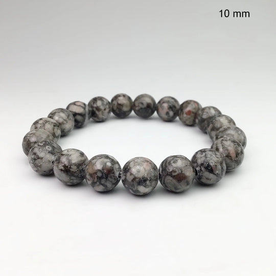 Fossil Stone Jasper Beaded Bracelet - Rocks and Gems Canada