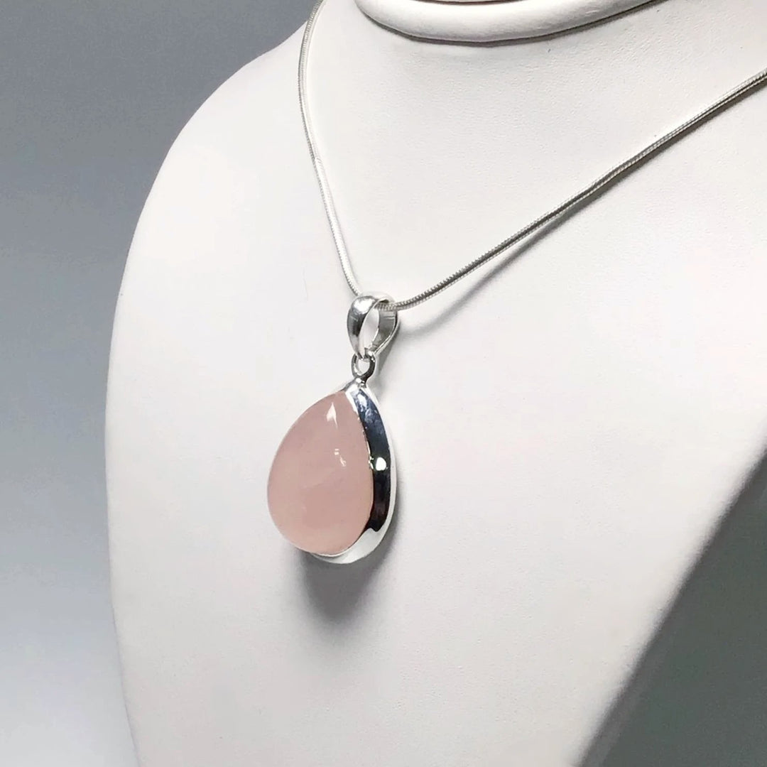 Rose Quartz Pendant - Rocks and Gems Canada