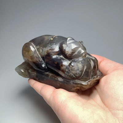 Alberta Jade Bear Carving - Mother and Cub