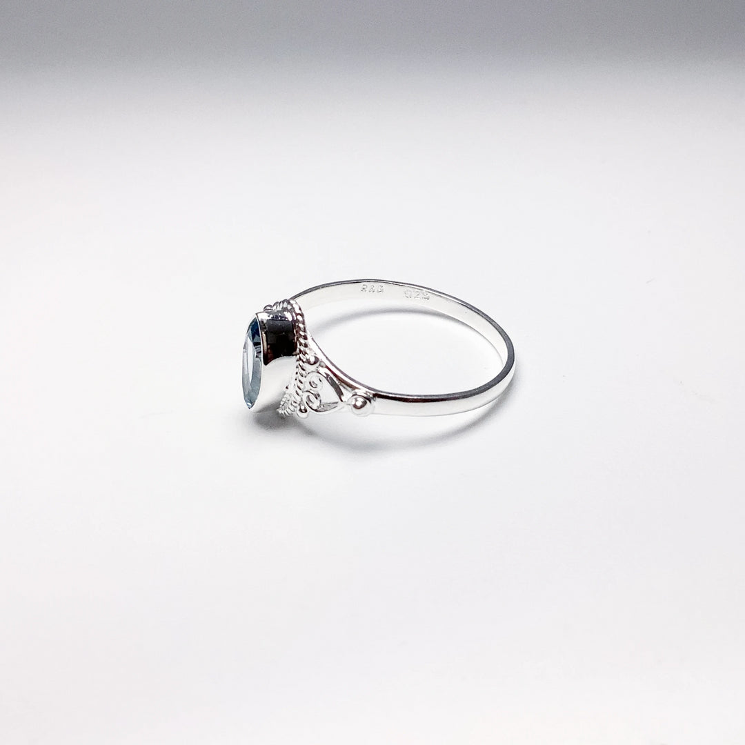Blue Topaz Ring - Rocks and Gems Canada