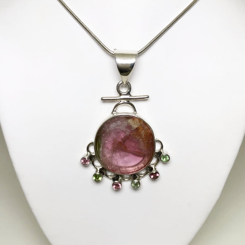 Mixed Tourmaline Pendant - Rocks and Gems Canada
