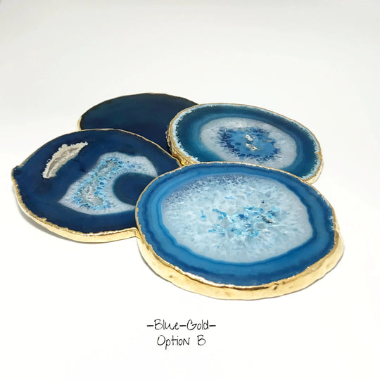 Agate Coasters - Set of 4 - Rocks and Gems Canada