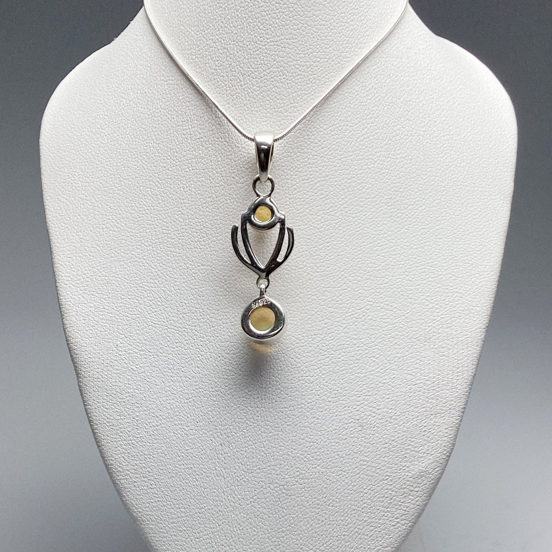 Fire Opal Pendant - Rocks and Gems Canada