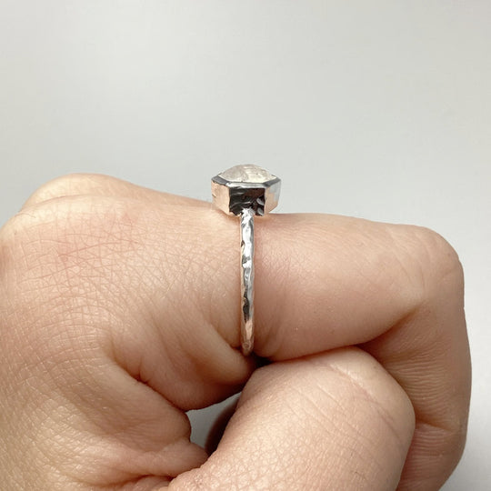 Rainbow Moonstone Ring - Rocks and Gems Canada